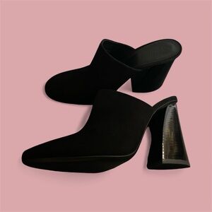MERCEDES CASTILLO Black Women's Mules / Abia Black Suede